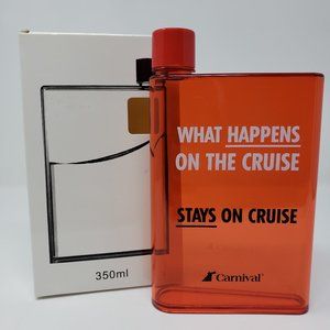 RARE! Carnival Cruise Red Flask - What Happens on the Cruise Stays on the Cruise